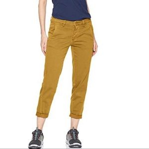 Prana Mustard Ankle Cropped Pants